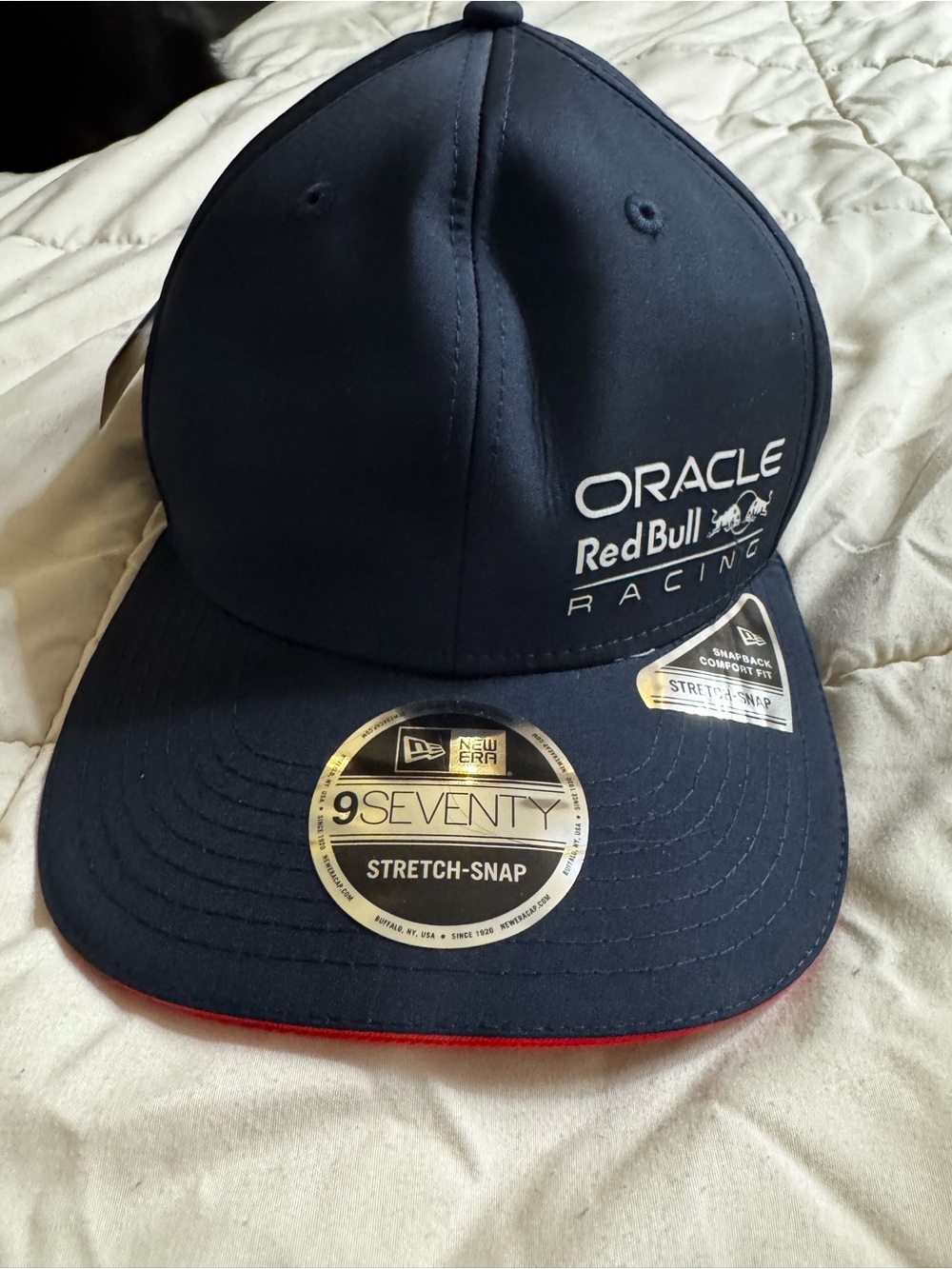 New Era Navy Oracle Red Bull Racing Snapback Hat with White Logo